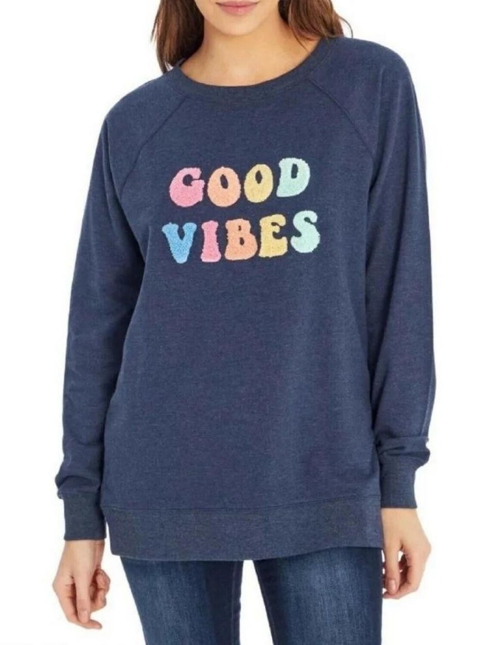 Wildfox Good Vibes Colorful Sweatshirt XL